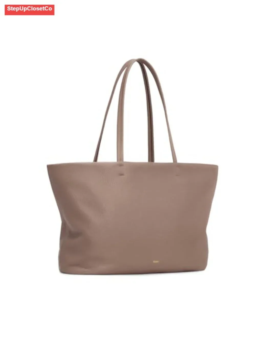 Genuine Leather Tote Bag for Women, Large Soft Shoulder Handbag with Zipper